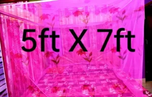 Mosquito Net Pink Color Rectangular singal Bed Mosquito Net, Insect Protection Repellent